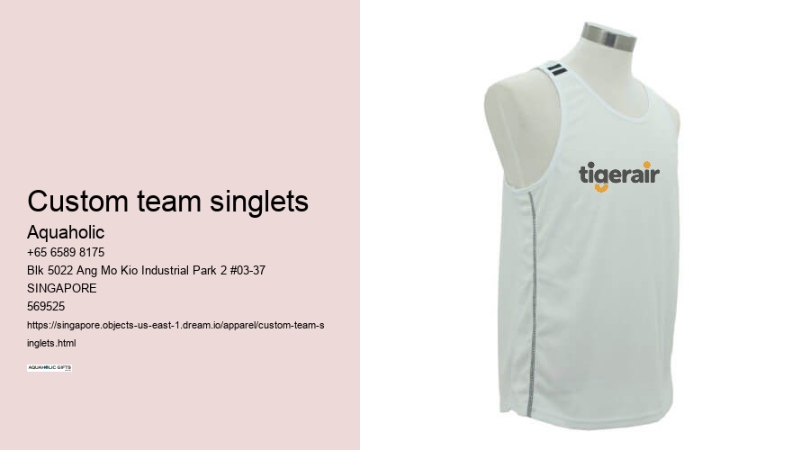 custom team singlets