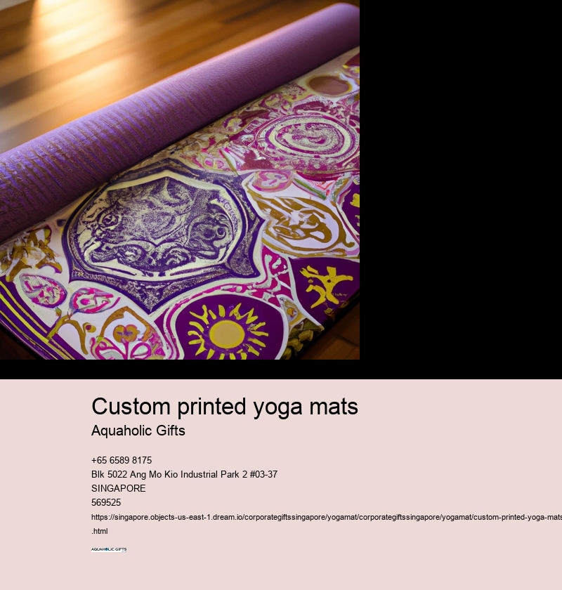 custom printed yoga mats