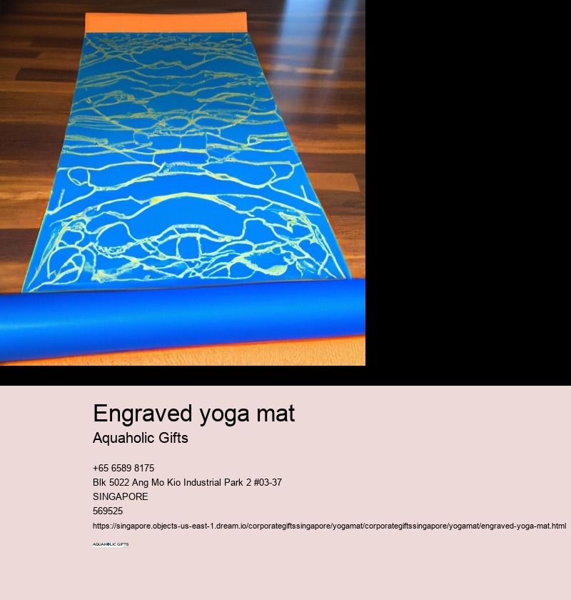 engraved yoga mat