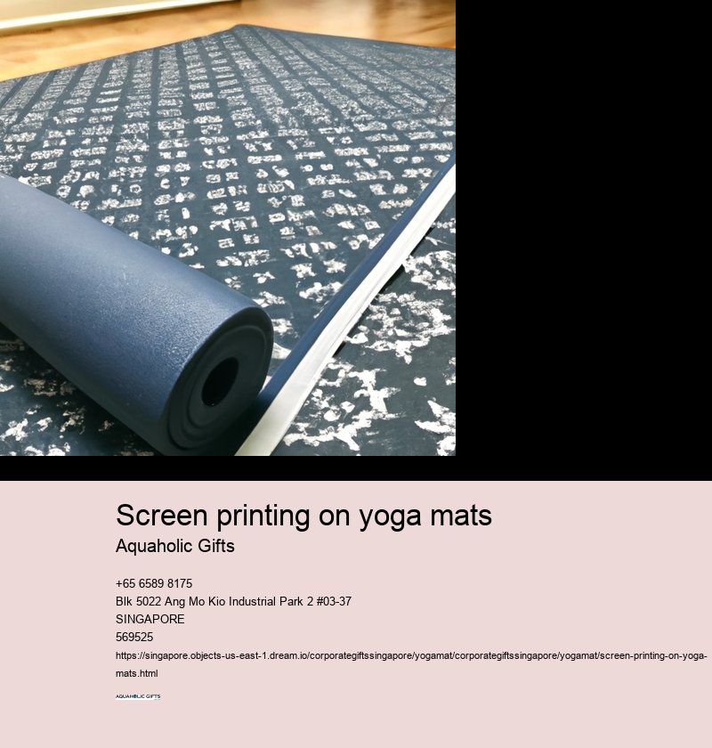 screen printing on yoga mats