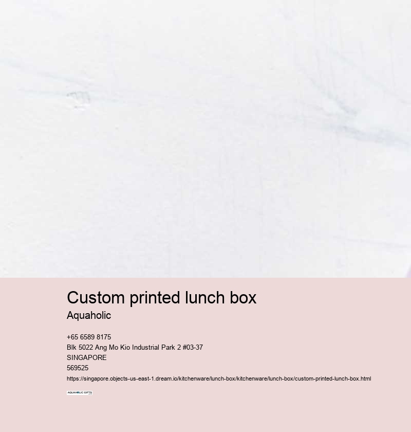 custom printed lunch box